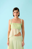 Declara-Chloranthus Floral Top-1-roqelvaxirum.shop
