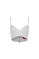 Declara-Cream Silver Bra Top-1-roqelvaxirum.shop