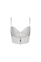 Declara-Cream Silver Bra Top-2-roqelvaxirum.shop
