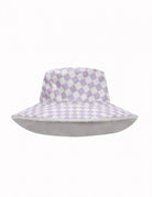 Declara-Lilac Checkered Hat-1-roqelvaxirum.shop