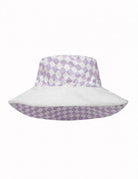 Declara-Lilac Checkered Hat-2-roqelvaxirum.shop