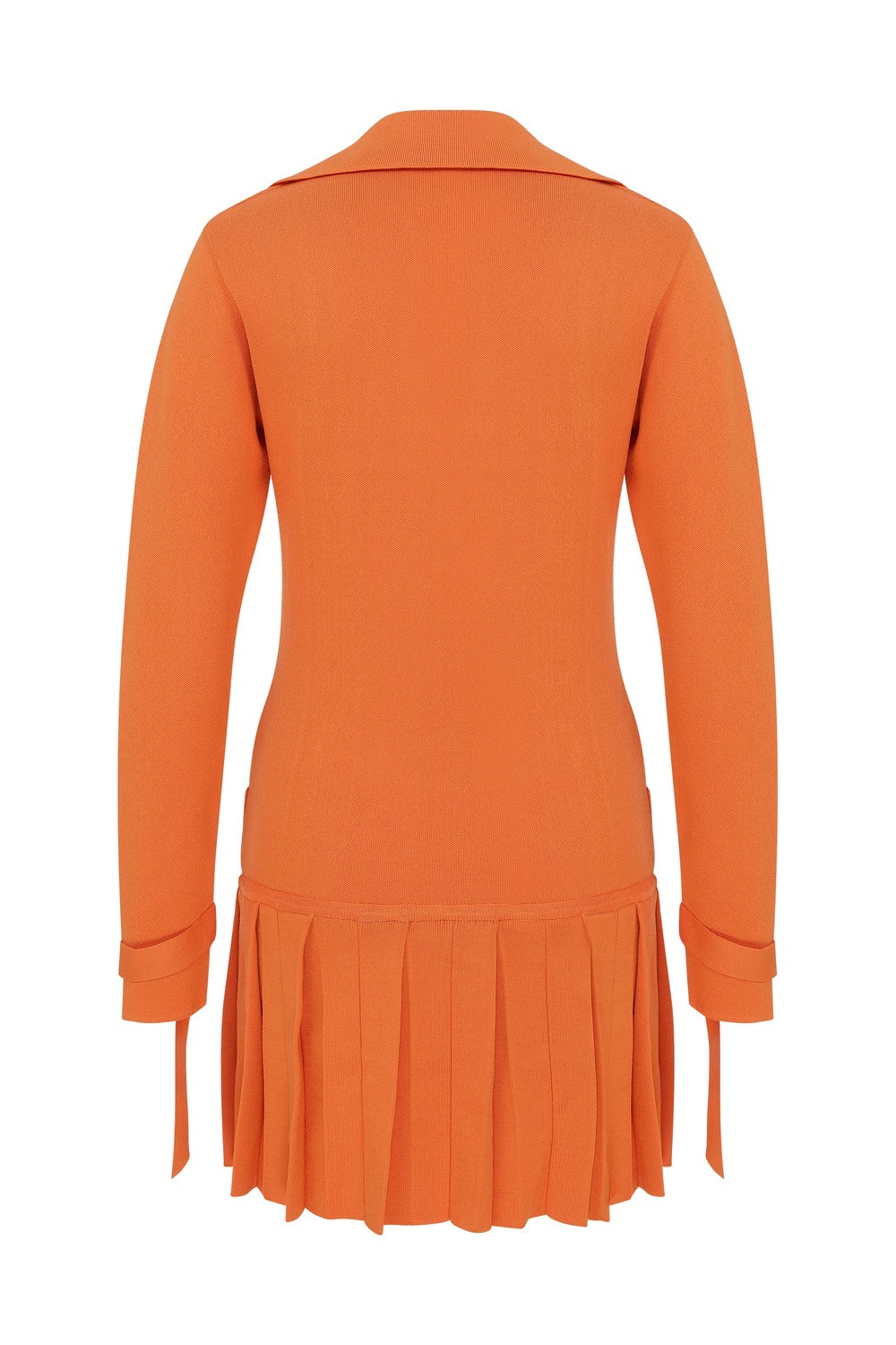 Declara-Mandarin Elegance Knit Dress-Elbise-4-roqelvaxirum.shop