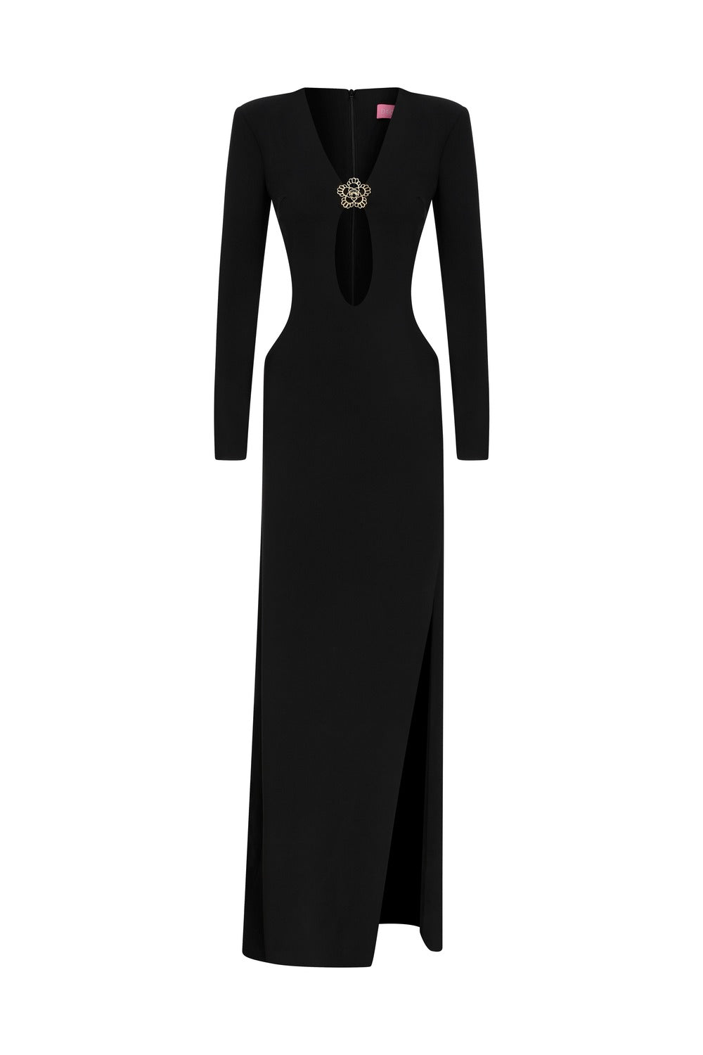 Declara-Moonlit Silhouette Evening Gown-Elbise-4-roqelvaxirum.shop