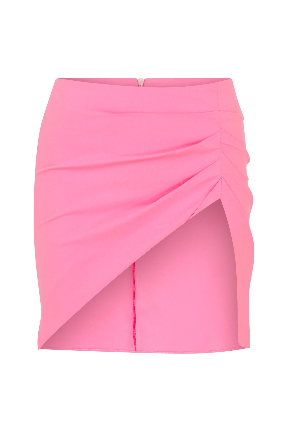 Declara-Pink Gathering Skirt-1-roqelvaxirum.shop