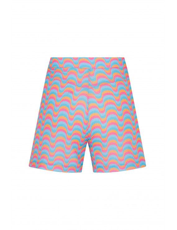 Declara-Pink Wavy Shorts-2-roqelvaxirum.shop