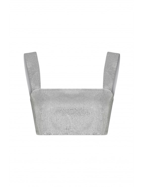 Declara-Silver Glitter Top-1-roqelvaxirum.shop