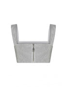 Declara-Silver Glitter Top-2-roqelvaxirum.shop
