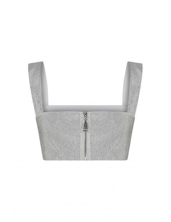 Declara-Silver Glitter Top-2-roqelvaxirum.shop