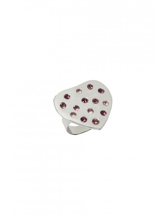 Declara-Silver Heart Padlock Rings-1-roqelvaxirum.shop