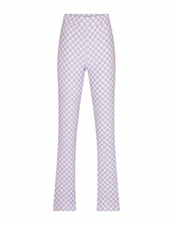 Declara-Sparkle Checkered Pant-1-roqelvaxirum.shop