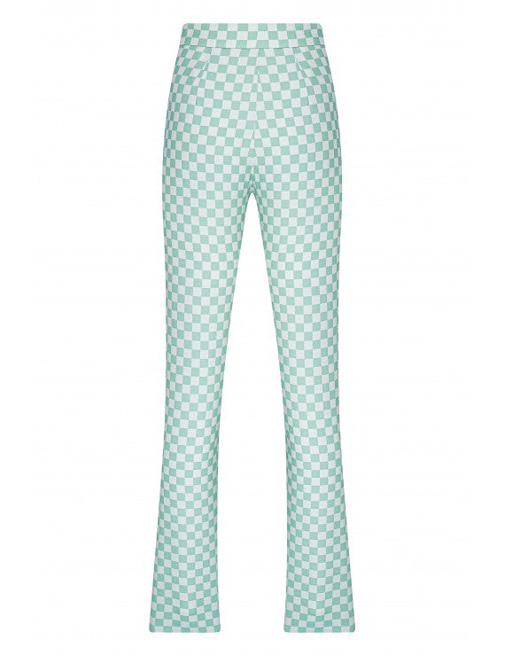 Declara-Sparkle Checkered Pant-5-roqelvaxirum.shop