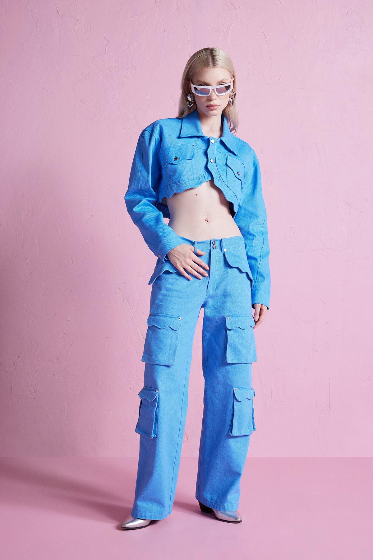 Declara-Wavy Denim Cargo Pant-Pantolon-1-roqelvaxirum.shop