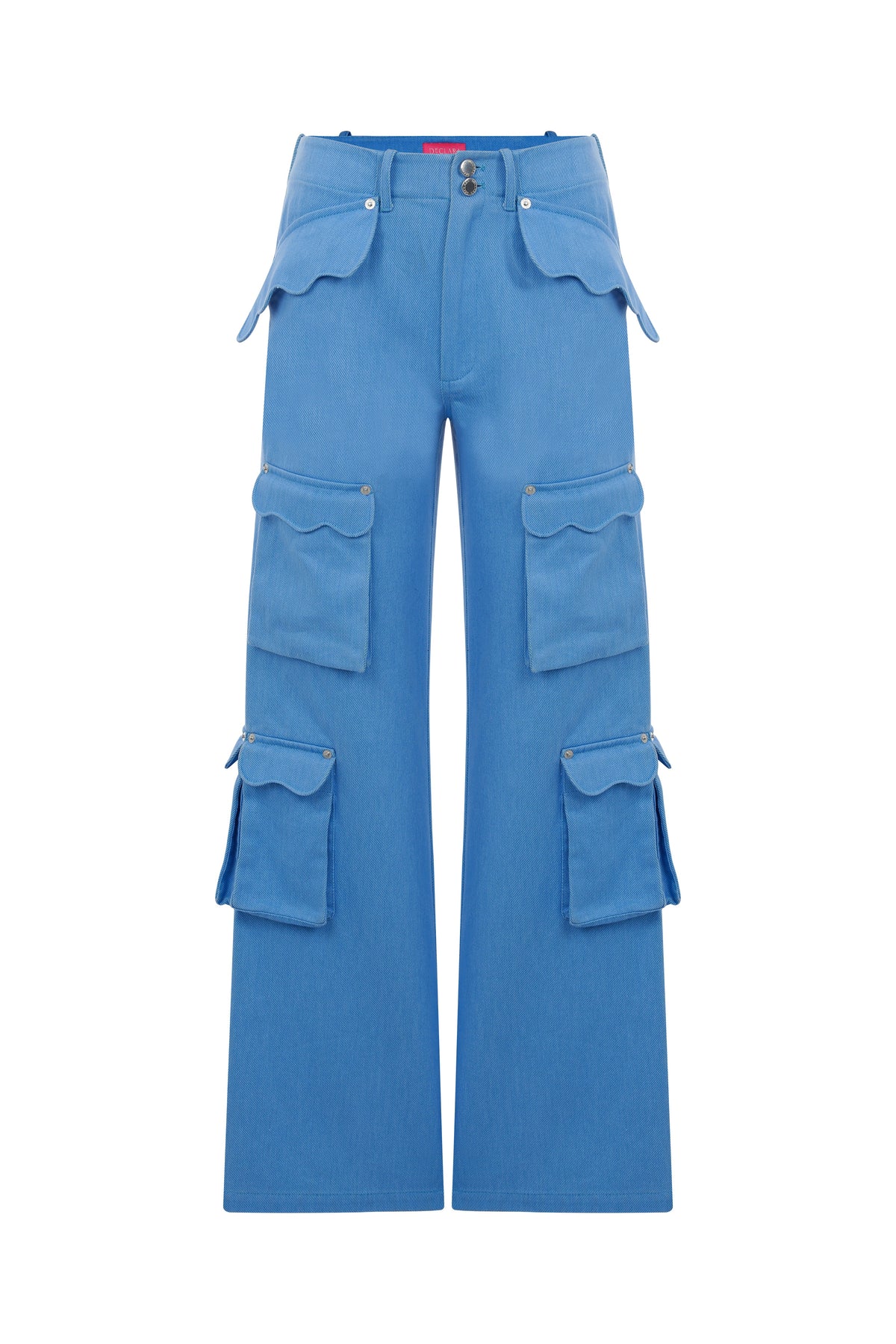 Declara-Wavy Denim Cargo Pant-Pantolon-2-roqelvaxirum.shop