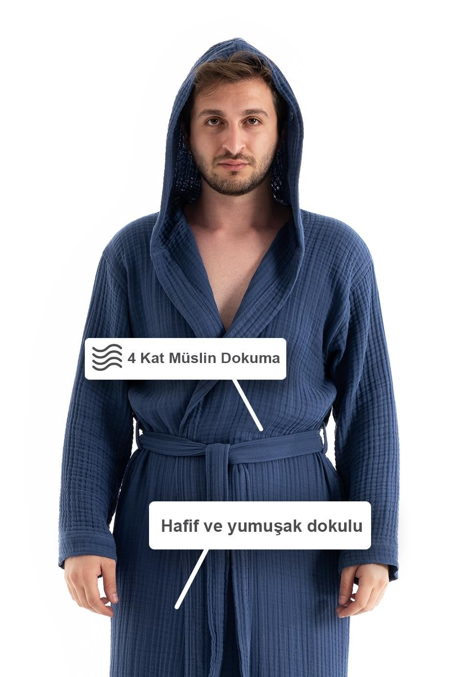 Denizli Concept-Unisex Kapşonlu 4 Kat Müsli̇n Bornoz-Bornoz-12-roqelvaxirum.shop