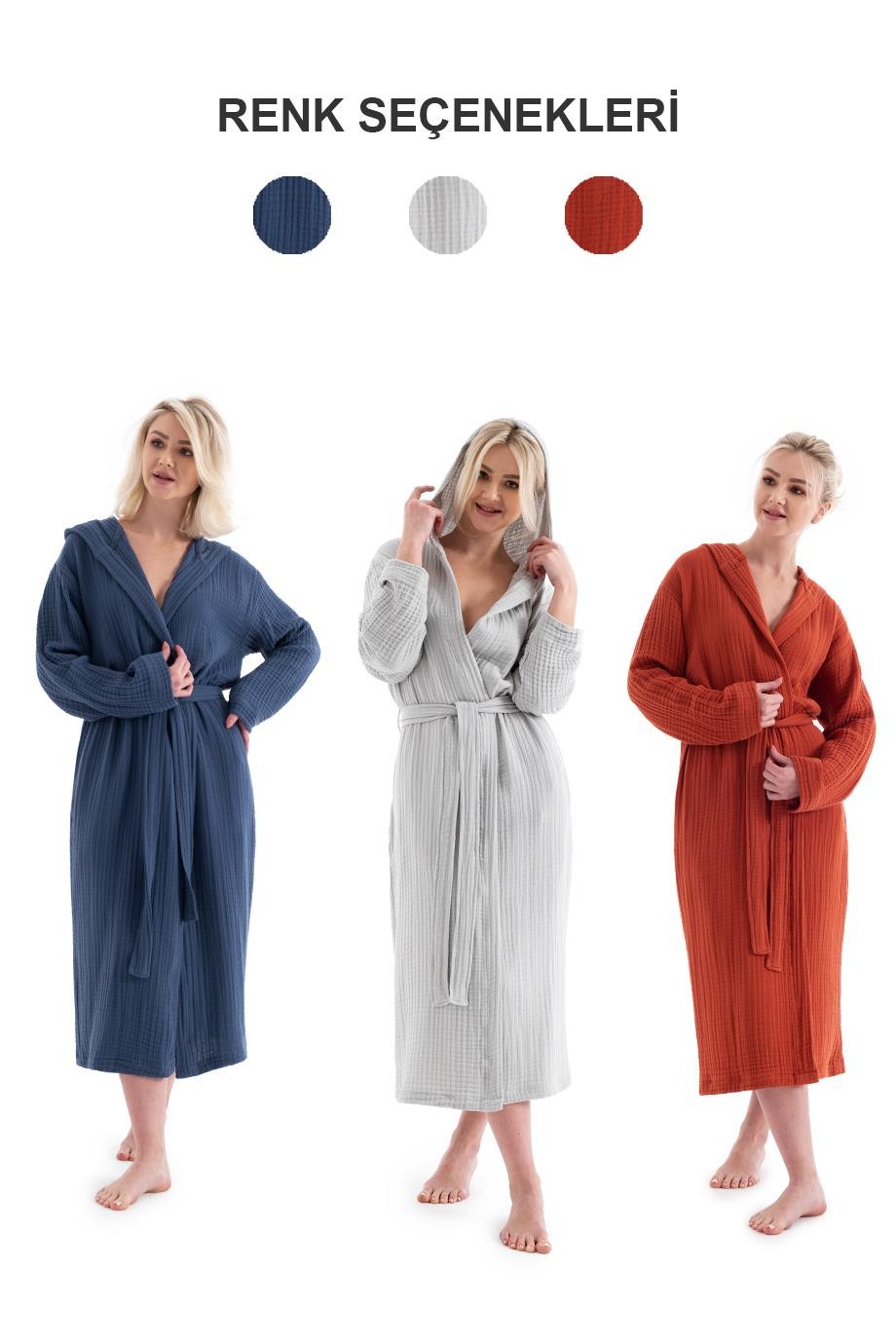 Denizli Concept-Unisex Kapşonlu 4 Kat Müsli̇n Bornoz-Bornoz-23-roqelvaxirum.shop