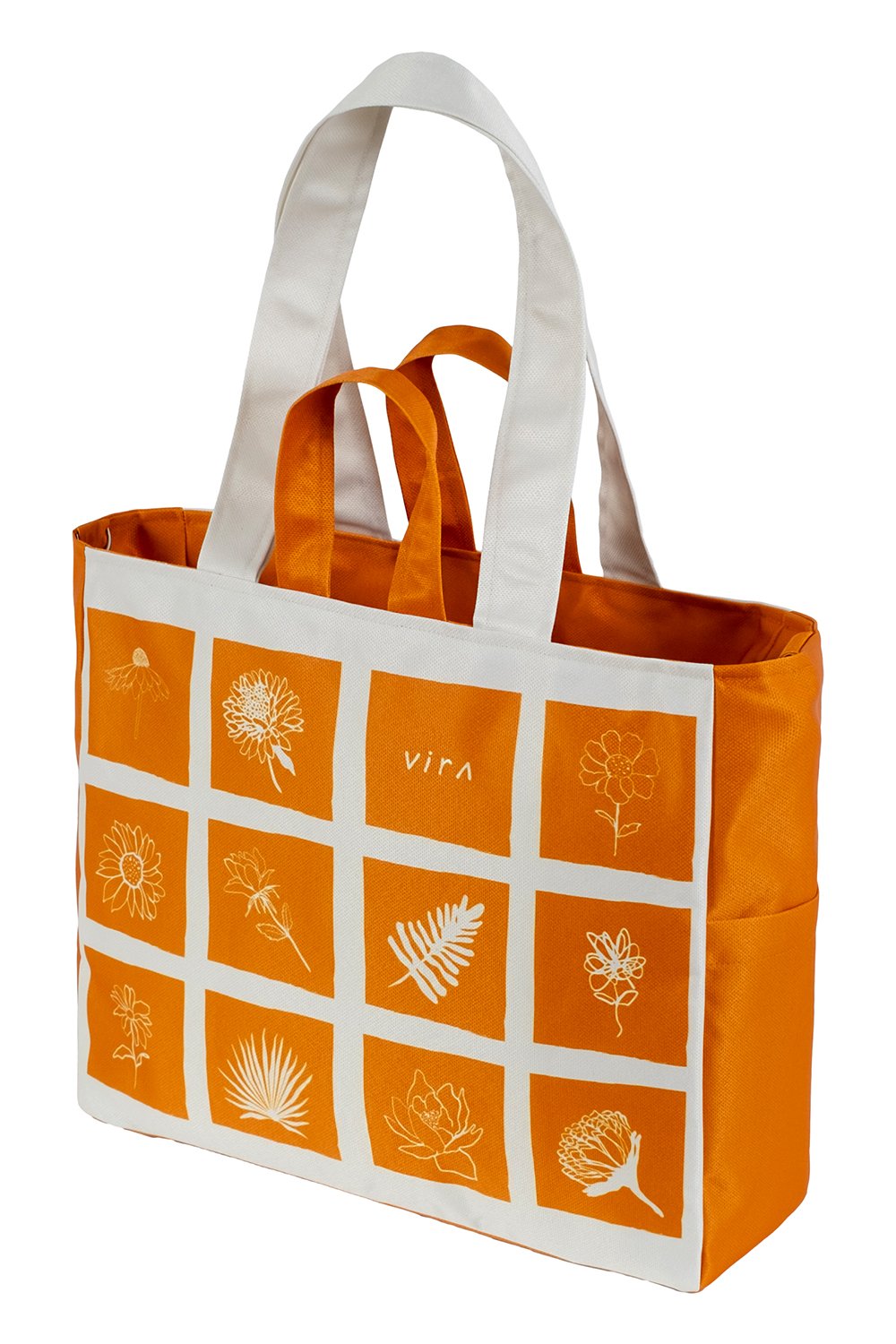 Design Vira-Flowers Weekend Bag-Omuz Çantası-2-roqelvaxirum.shop