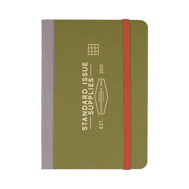 Designwork Ink-Design Works Ink Standart Issue Cep Defter Army Green Chili-Defter-1-roqelvaxirum.shop