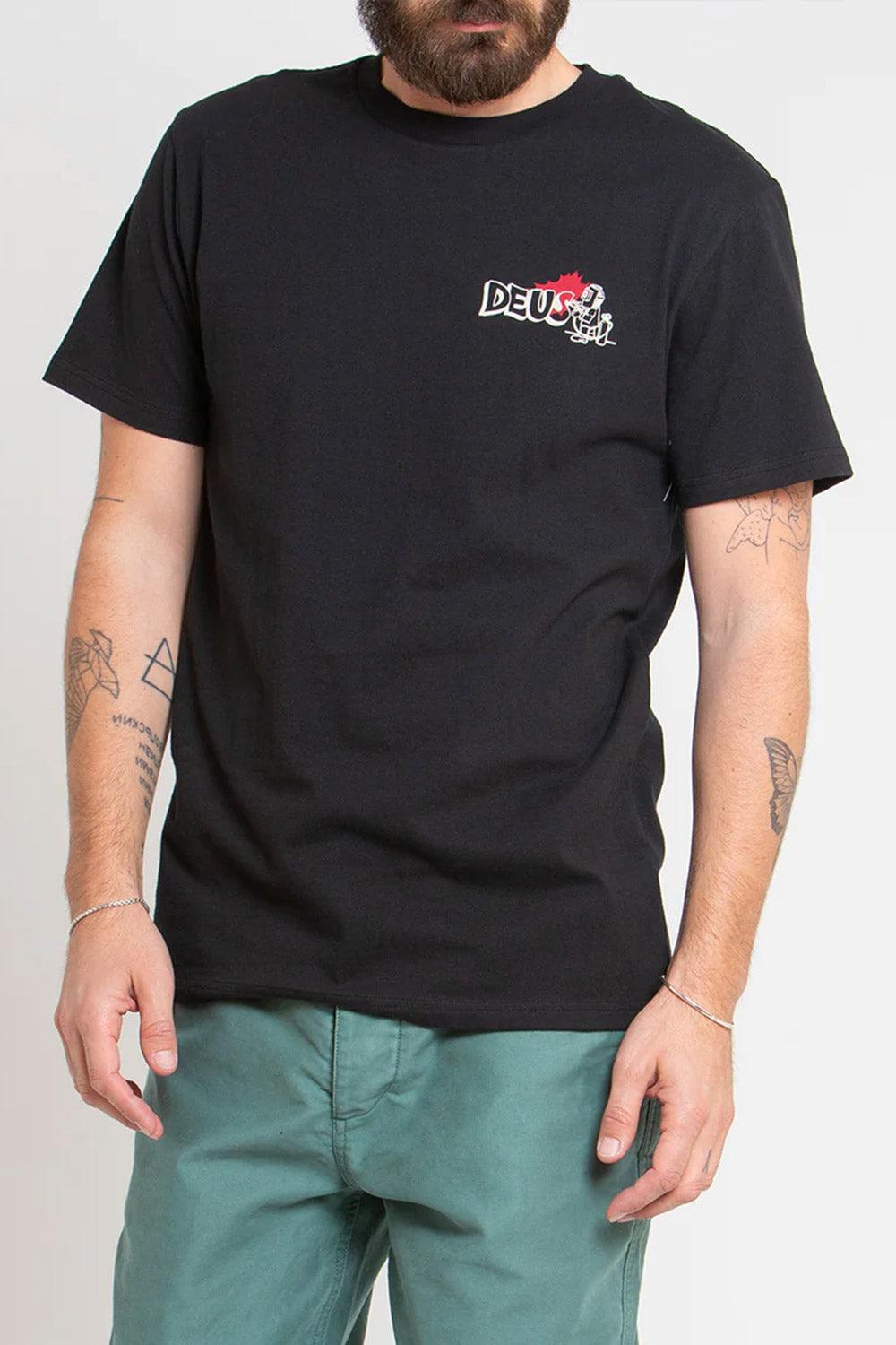 Deus-Flash Tee Black-T-Shirts-1-roqelvaxirum.shop