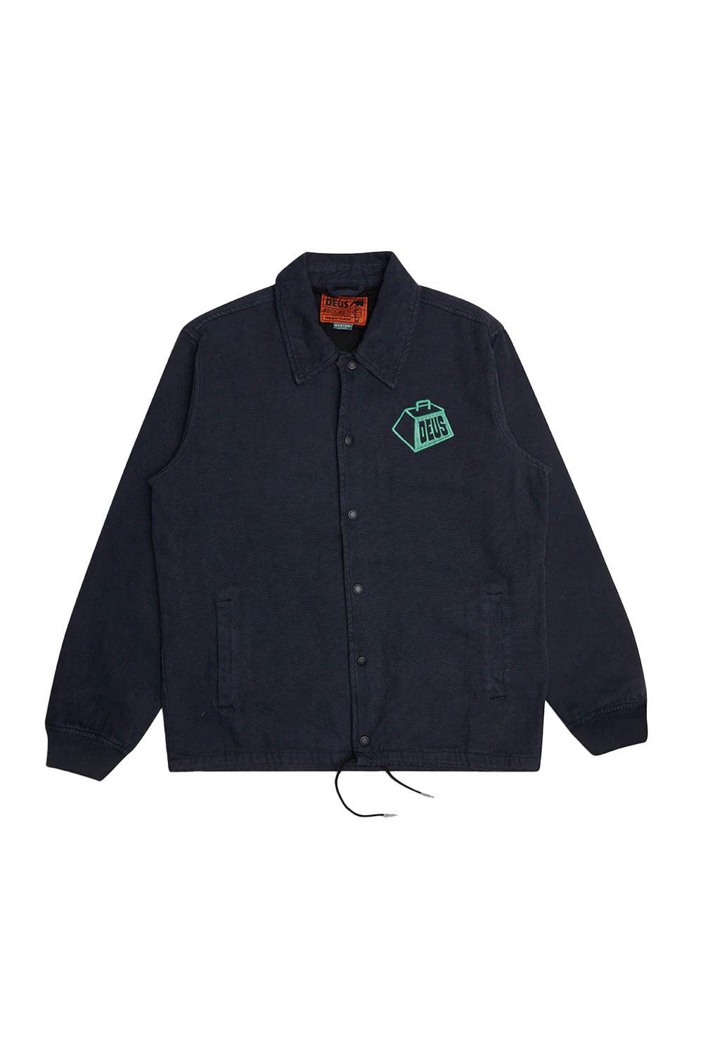 Deus-Heavyweight Canvas Coach Anthracite-Ceket-5-roqelvaxirum.shop