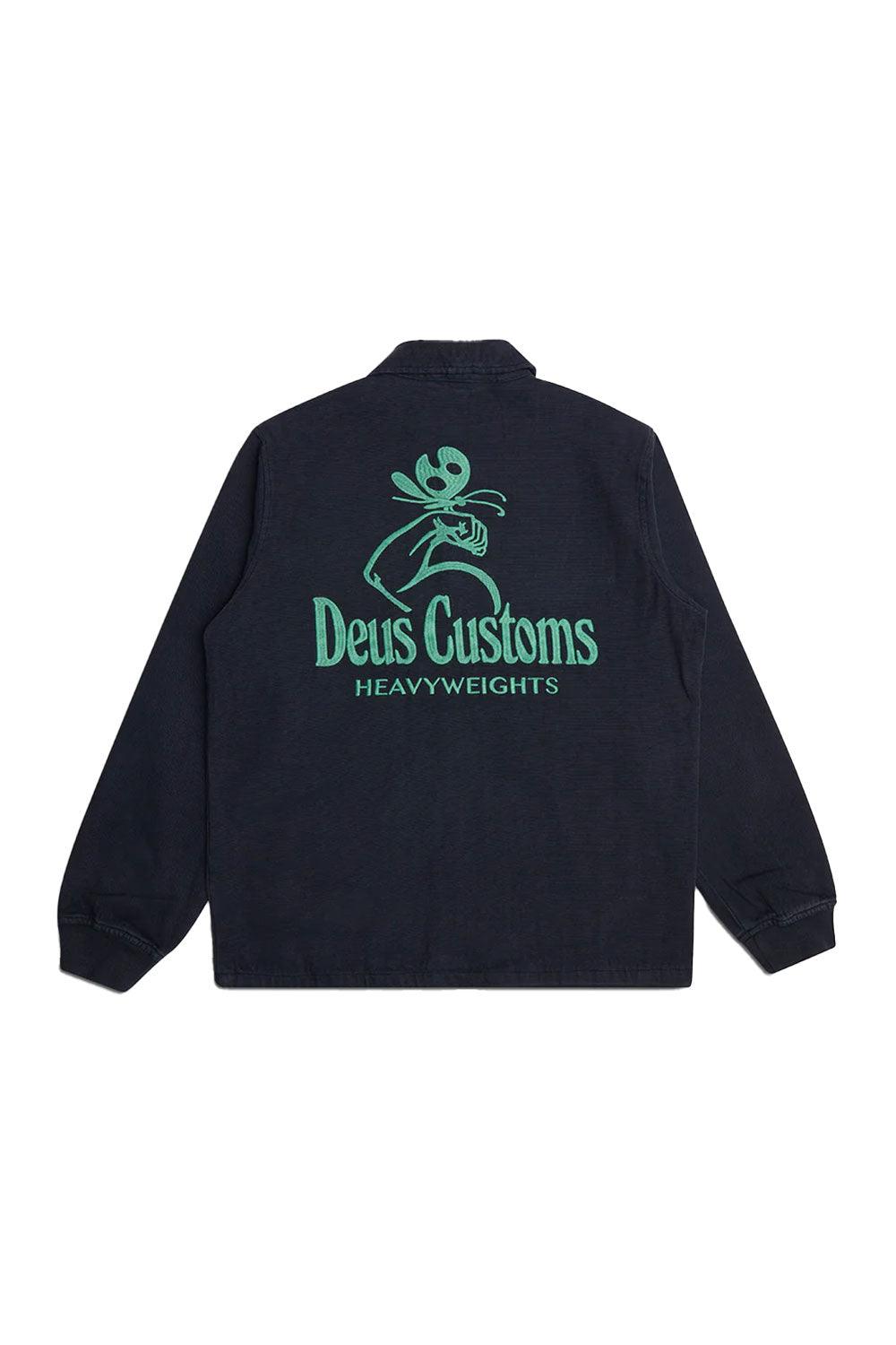Deus-Heavyweight Canvas Coach Anthracite-Ceket-6-roqelvaxirum.shop