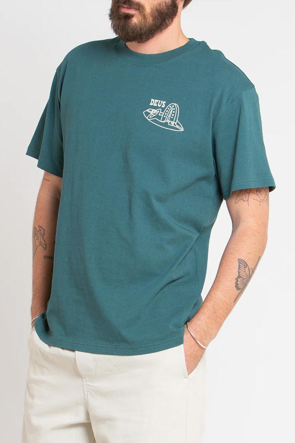 Deus-Layback Tee Jasper Green-T-Shirts-3-roqelvaxirum.shop