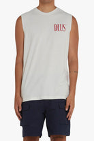 Deus-Rosso Muscle Vintage White-T-Shirts-1-roqelvaxirum.shop