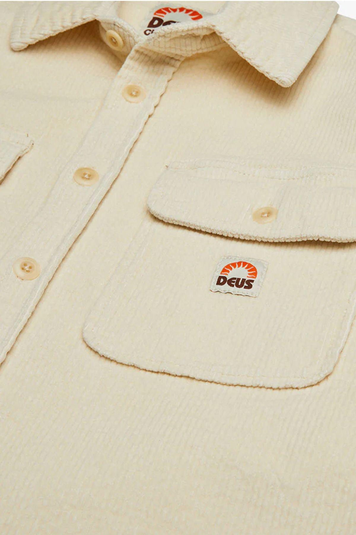 Deus-Vacay Cord Shirt Dirty White-Ceket-5-roqelvaxirum.shop