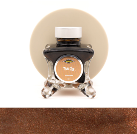 Diamine-Diamine Inkvent Green Edition Shimmer Collection şişe Mürekkep 50ml Yule Log-Mürekkep-3-roqelvaxirum.shop