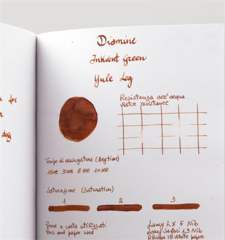 Diamine-Diamine Inkvent Green Edition Shimmer Collection şişe Mürekkep 50ml Yule Log-Mürekkep-4-roqelvaxirum.shop