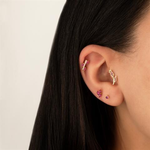 Dianora Piercing-14 Ayar Altın Pembe Markis Taşlı Minimal Tragus Piercing-Tragus Piercing-4-roqelvaxirum.shop