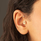 Dianora Piercing-14 Ayar Altın Taşlı Düz G Harfi Tragus Piercing-Tragus Piercing-3-roqelvaxirum.shop