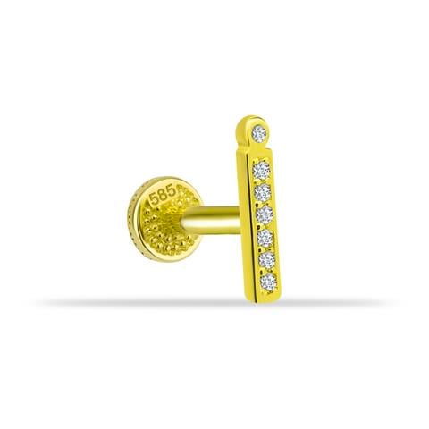 Dianora Piercing-14 Ayar Altın Taşlı Düz İ Harfi Tragus Piercing-Tragus Piercing-1-roqelvaxirum.shop