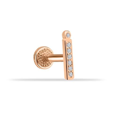 Dianora Piercing-14 Ayar Altın Taşlı Düz İ Harfi Tragus Piercing-Tragus Piercing-3-roqelvaxirum.shop