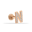 Dianora Piercing-14 Ayar Altın Taşlı Düz N Harfi Tragus Piercing-Tragus Piercing-3-roqelvaxirum.shop