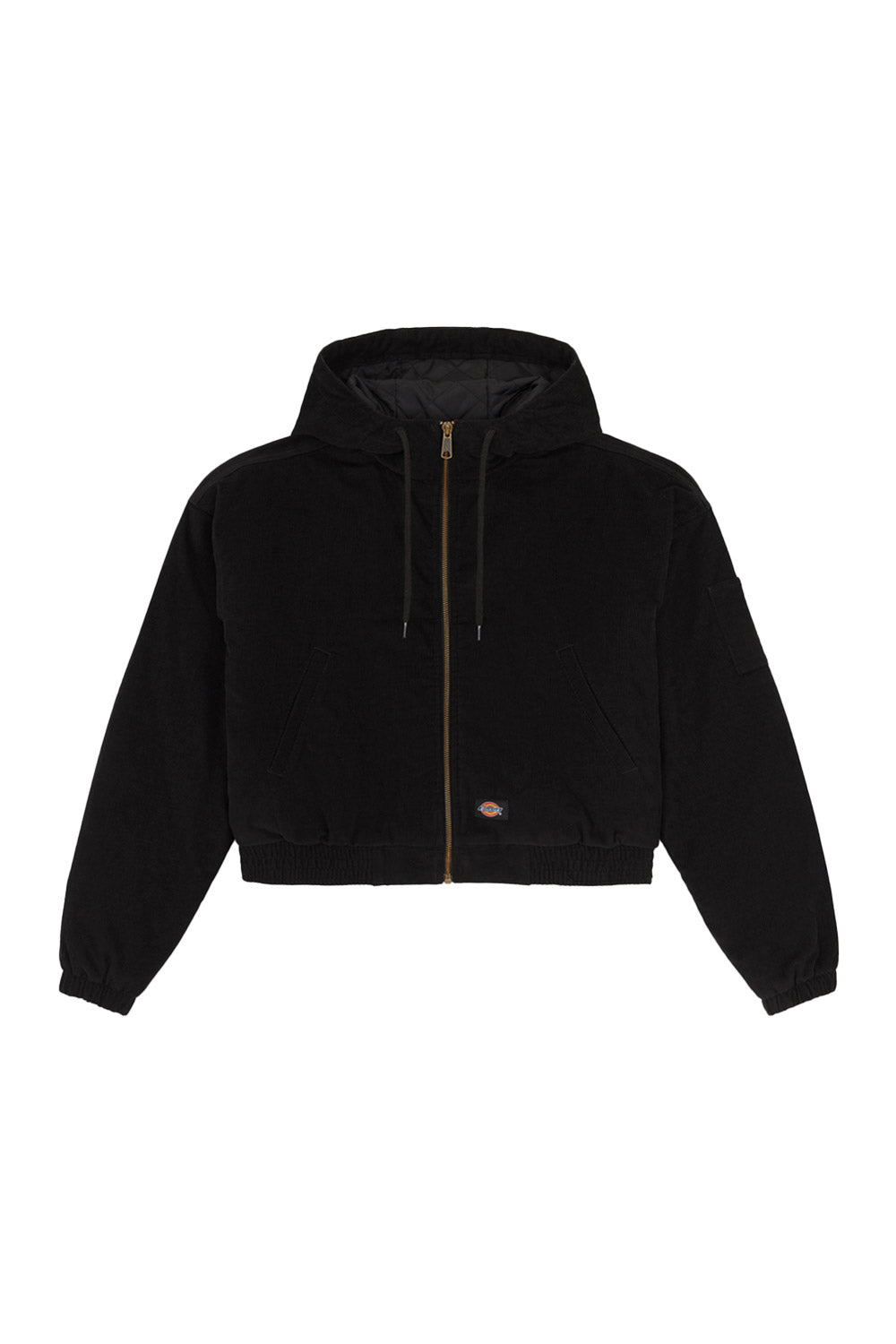 Dickies-Corduroy Hooded Jacket W Black-Ceket-3-roqelvaxirum.shop