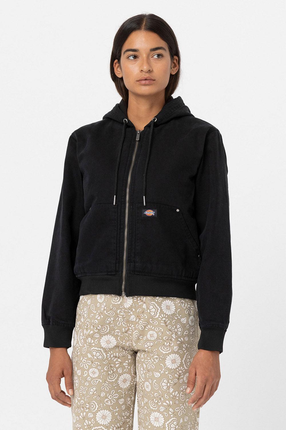 Dickies-Duck Canvas Sherpa Lined Washed Black-Ceket-5-roqelvaxirum.shop