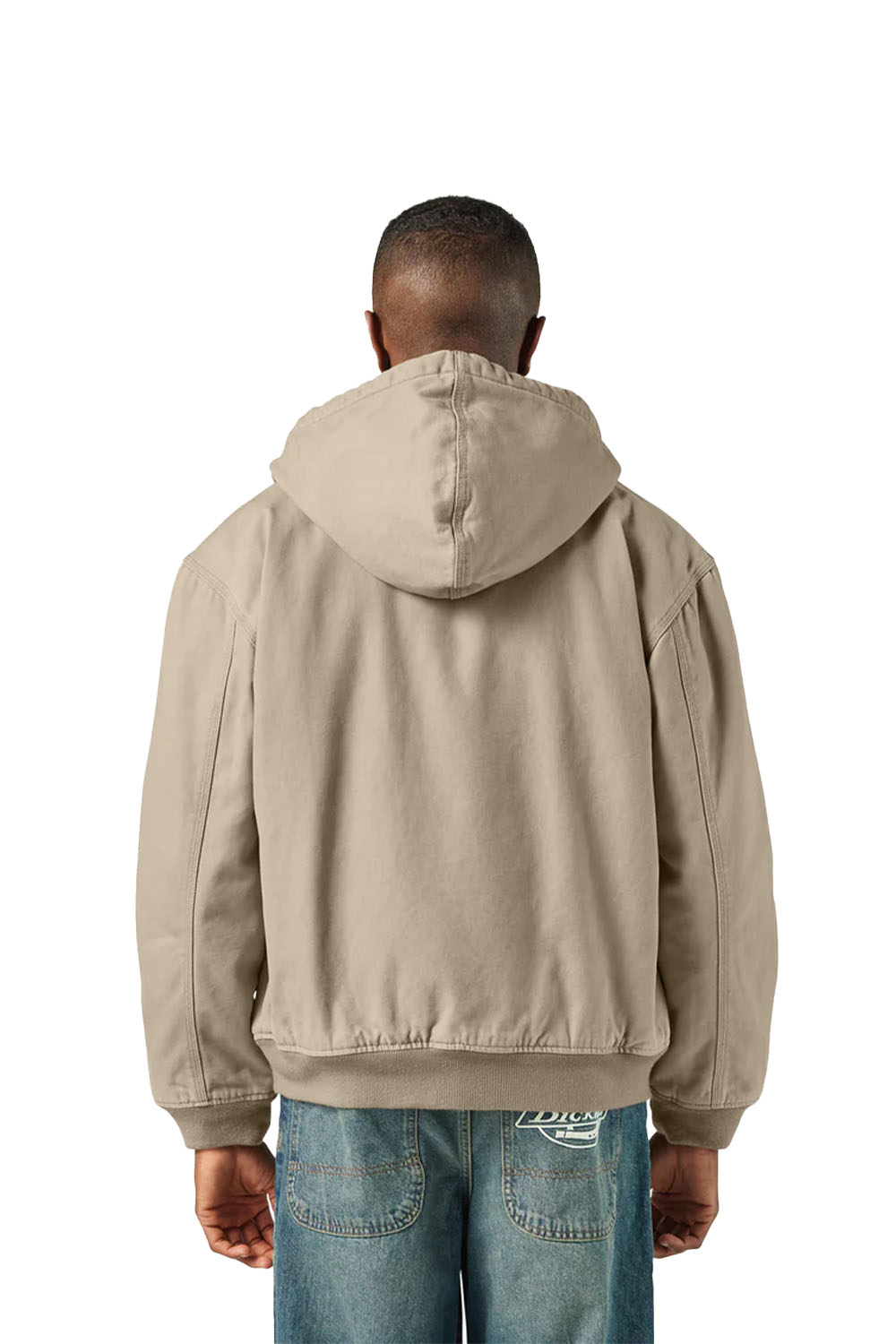 Dickies-Hilham Hooded Kapüşonlu Erkek Bej Kanvas Mont-Mont-8-roqelvaxirum.shop