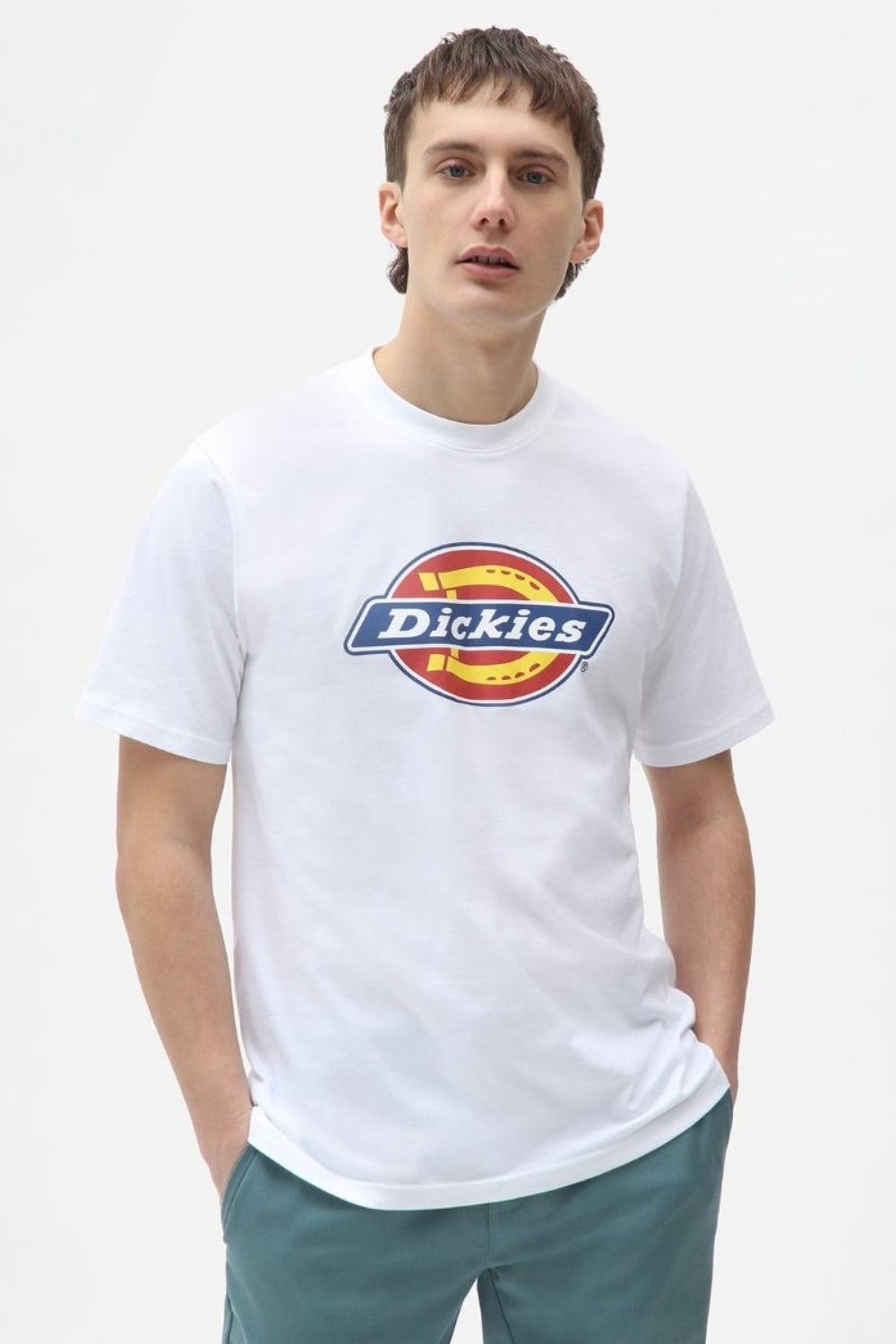 Dickies-Icon Logo Tee White-T-Shirts-1-roqelvaxirum.shop