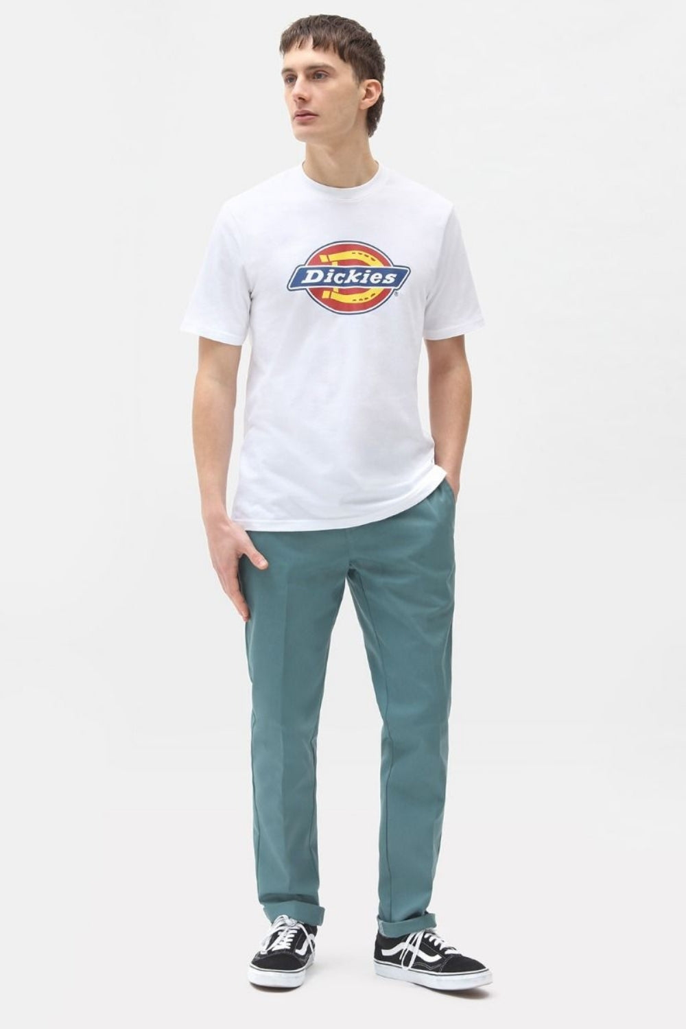 Dickies-Icon Logo Tee White-T-Shirts-4-roqelvaxirum.shop