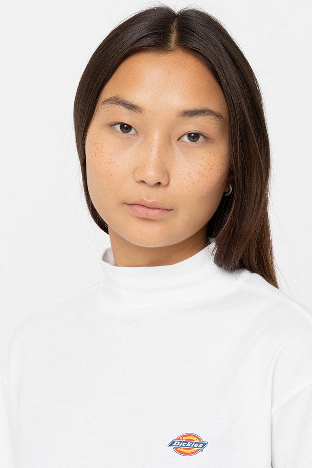 Dickies-Mapleton High Neck LS White-T-Shirts-3-roqelvaxirum.shop