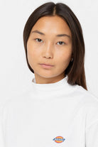 Dickies-Mapleton High Neck LS White-T-Shirts-3-roqelvaxirum.shop