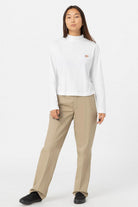 Dickies-Mapleton High Neck LS White-T-Shirts-4-roqelvaxirum.shop