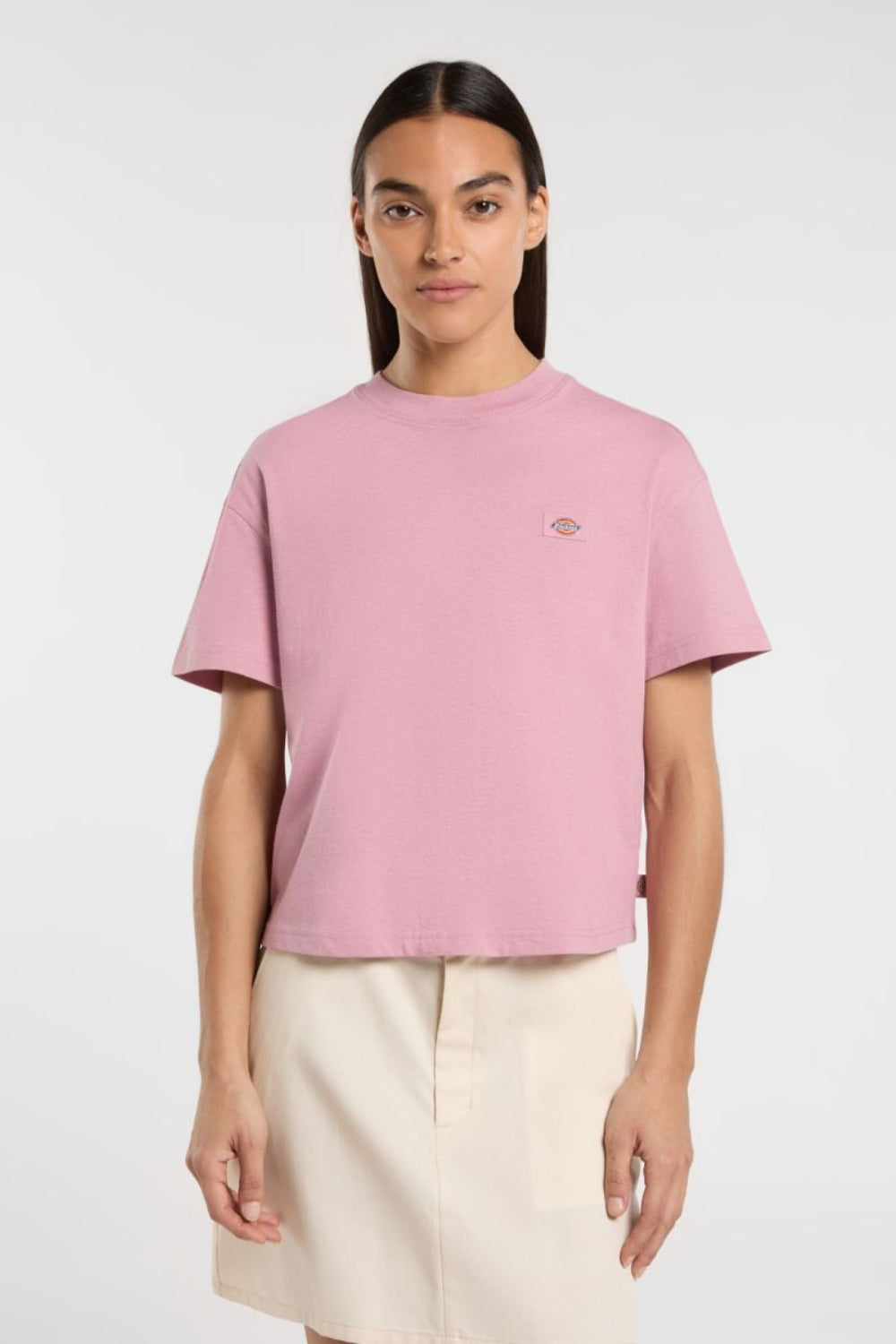 Dickies-Oakport Boxy Ss Tee Lilac-T-Shirts-1-roqelvaxirum.shop