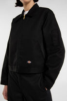 Dickies-Unlined Cropped Eisenhower Jacket Black-Ceket-4-roqelvaxirum.shop