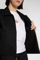 Dickies-Unlined Cropped Eisenhower Jacket Black-Ceket-6-roqelvaxirum.shop