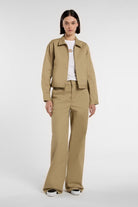 Dickies-Unlined Cropped Eisenhower Jacket Khaki-Ceket-1-roqelvaxirum.shop