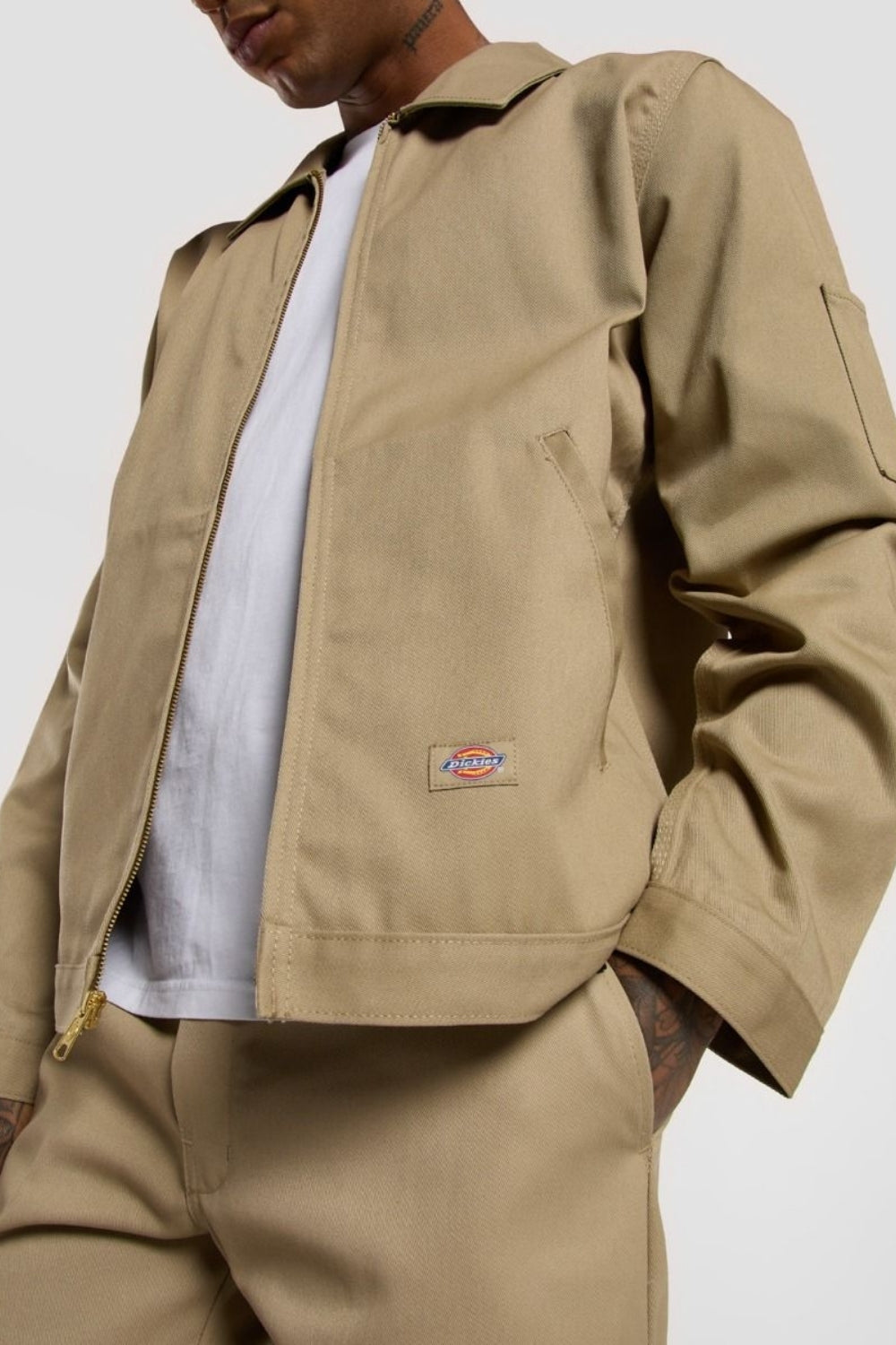 Dickies-Unlined Eisenhower Jacket Rec Khaki-Deri Mont-4-roqelvaxirum.shop