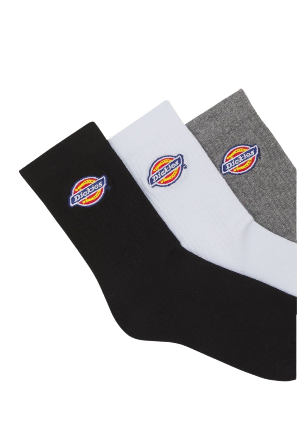 Dickies-Valley Grove Kids Socks 3 Pack Grey Melange-Çorap-2-roqelvaxirum.shop
