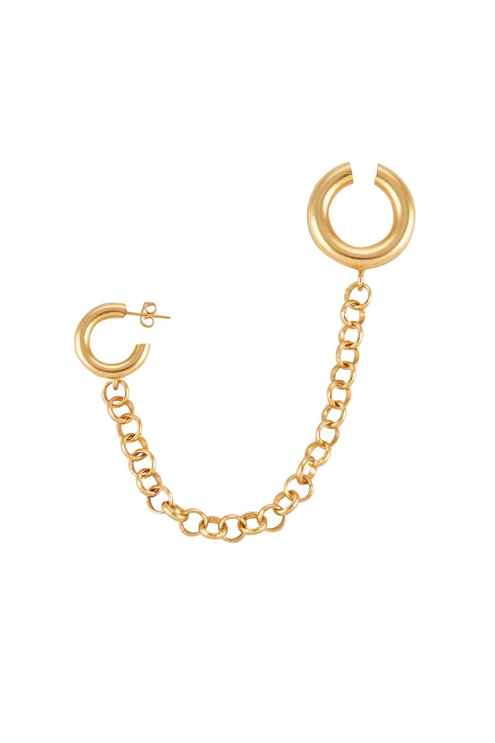 Dieci Dita-Regula Cuff And Earring-Küpe-1-roqelvaxirum.shop