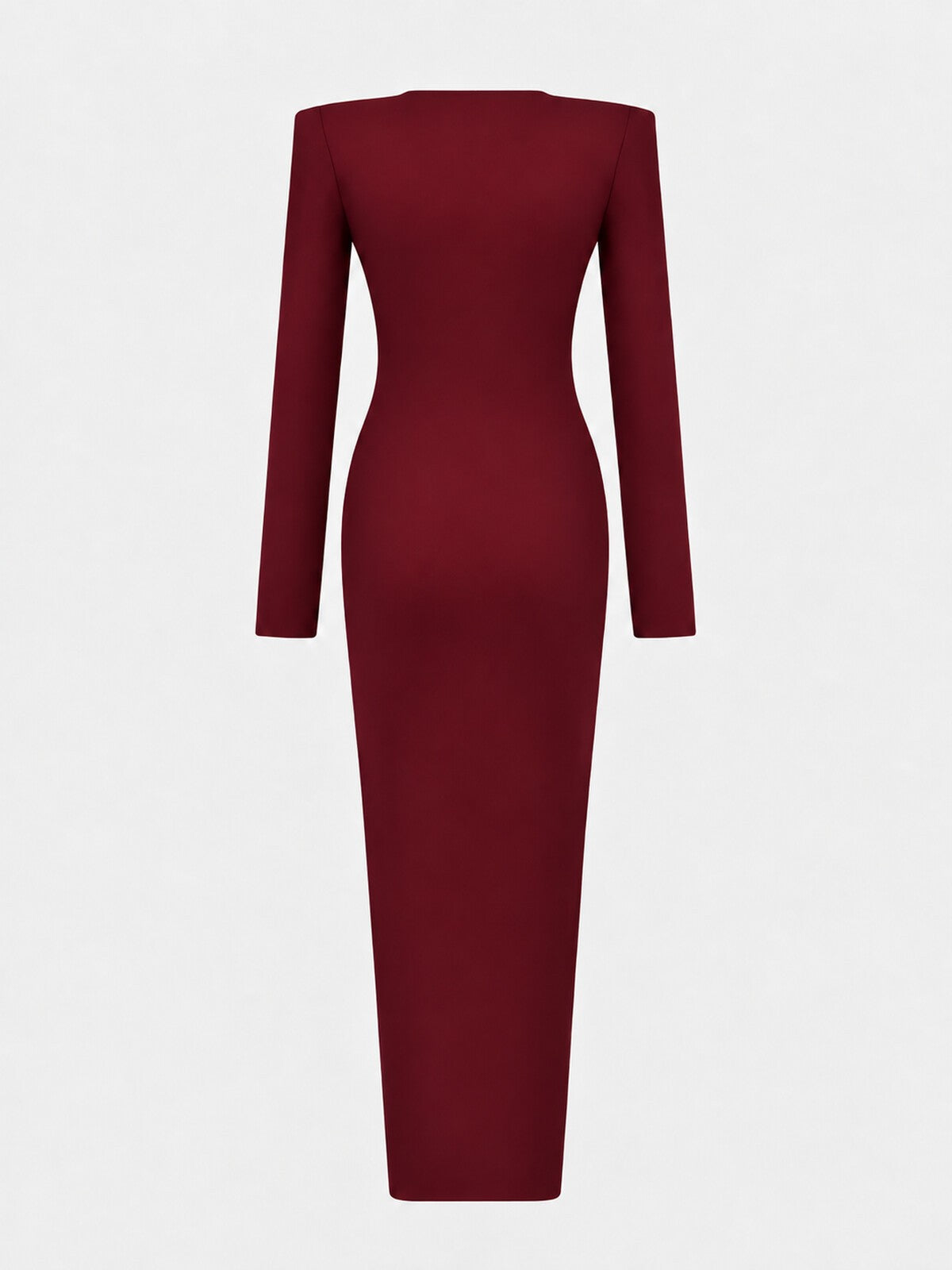 Twist-Draped Midi Dress